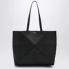 Loewe Medium Puzzle Fold Tote Bag In Black Grenade Leather Women In Black
