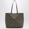 Loewe | Medium Puzzle Fold Tote Bag In Taupe Grenade Leather In Brown