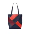 Loewe Medium Puzzle Fold Tote In Classic Leather Skin For Woman In Multi