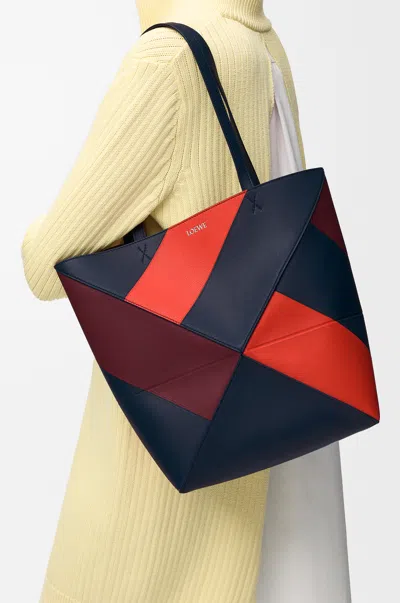 LOEWE MEDIUM PUZZLE FOLD TOTE IN CLASSIC LEATHER SKIN FOR WOMAN