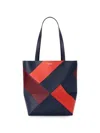 Loewe Medium Puzzle Fold Tote In Classic Leather Skin For Woman In Multi