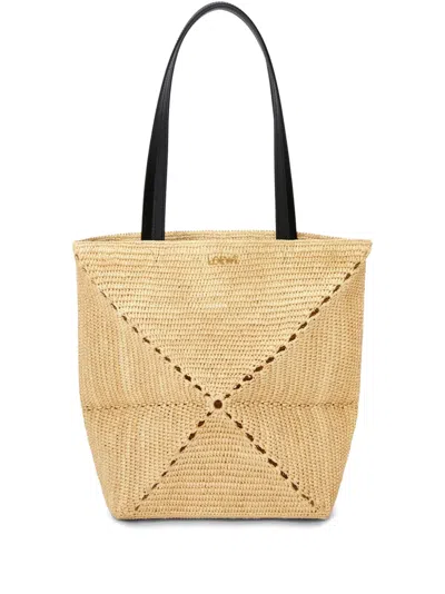 Loewe Medium Puzzle Shoulder Bag In Neutrals