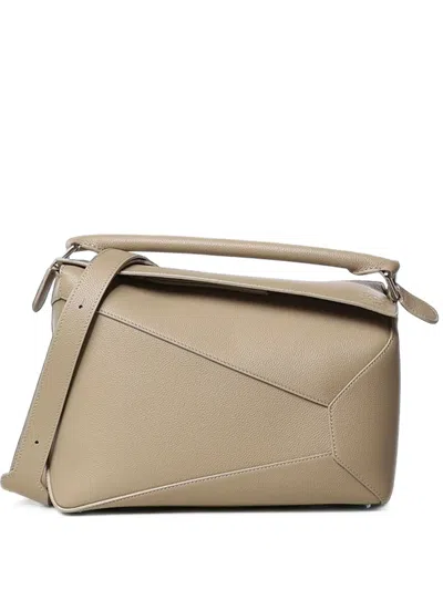 Loewe Medium Puzzle Shoulder Bag In Purple