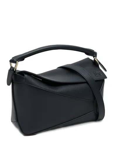Loewe Medium Puzzle Tote Bag In Black