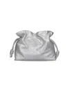 Loewe Medium Shoulder Bag "flamenco Clutch" In Silver