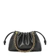 Loewe Medium Snakeskin Flamenco Shoulder Bag In Black