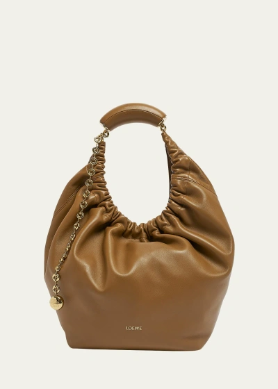 LOEWE SQUEEZE MEDIUM SHOULDER BAG IN NAPA LEATHER