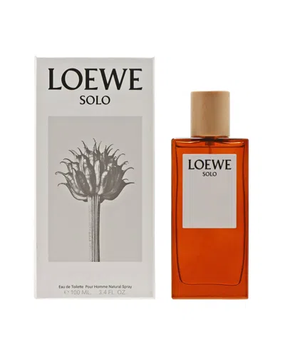 Loewe Men's 3.4oz Solo Edt In Transparent