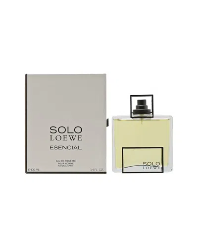 Loewe Men's 3.4oz Solo Escencial Edt In Transparent