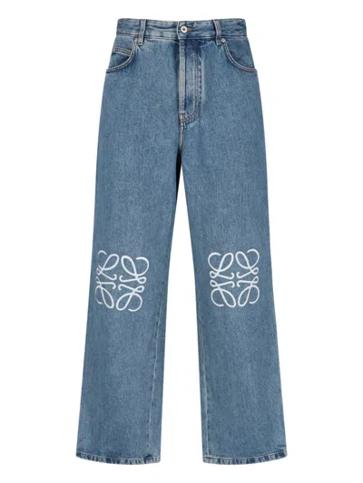 Loewe Men Anagram' Baggy Jeans