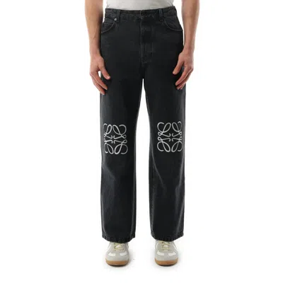 LOEWE MEN'S ANAGRAM BAGGY JEANS AF