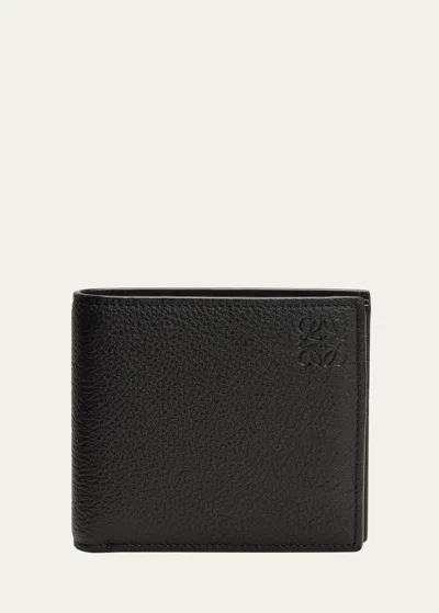 LOEWE MEN'S ANAGRAM BIFOLD LEATHER WALLET