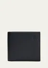 Loewe Men's Anagram Bifold Leather Wallet In Deep Navy