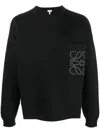 Loewe Men Anagram Cotton Blend Sweater In Multicolor