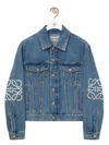 Loewe Anagram Patch Denim Jacket In Blue