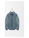 Loewe Anagram Overshirt In Blue