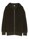 Loewe Wool-blend Terry Anagram Hoodie In Green