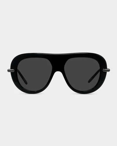 Loewe Men & Apos;s Acetate Pilot Sunglasses In Red