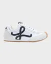 Loewe Men's Ballet Runner 2.0 Nylon & Calfskin Sneakers In White