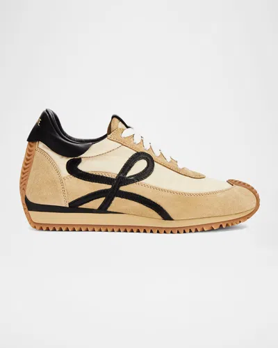 LOEWE MEN & APOS;S FLOW RUNNER 2.0 NYLON AND SUEDE SNEAKERS