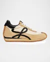 Loewe Flow Runner 2.0 Suede-trimmed Shell Sneakers In Multi