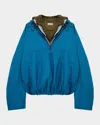 Loewe Anorak In Technical Shell In Blue