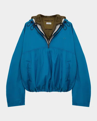 LOEWE MEN & APOS;S MULTILAYERED HALF-ZIP ANORAK JACKET