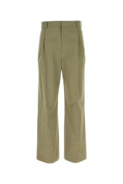 LOEWE LOEWE MEN ARMY GREEN COTTON PANT