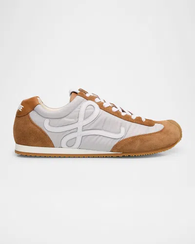 LOEWE MEN'S BALLET RUNNER 2.0 LEATHER SNEAKERS