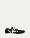 Loewe Scarpe Da Ginnastica Nere Da Uomo In Animal Print