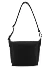Loewe Men Black Leather Cubi Small Crossbody Bag