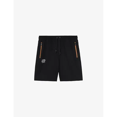 Loewe Mens Black Mid Length Shorts