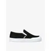 Loewe Womens Black Terra Vulca Contrast-sole Canvas Low-top Trainers In Black