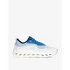 Loewe X On Men's Cloudtilt 2 Knit Low-top Sneakers In Blue/white