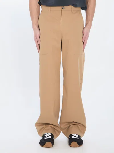 Loewe Men's Cargo Trousers - Ss25 Collection In Sand