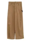 Loewe Men Carpenter Cotton Trousers In Brown