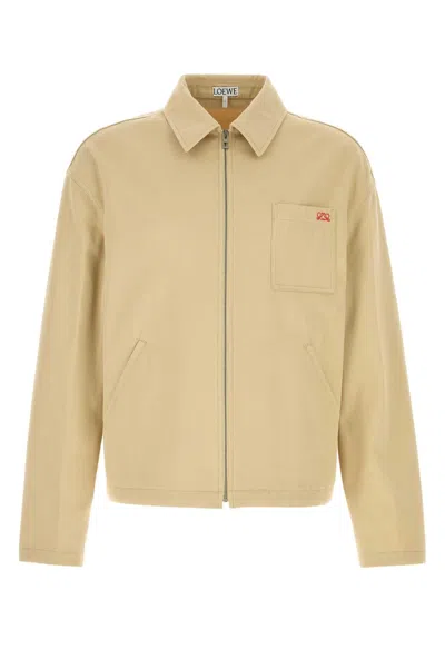 Loewe Men's Cotton Jacket In Beige O Tan