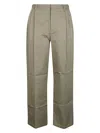 Loewe Men's Cotton Trousers In Green