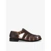LOEWE CAMPO BUCKLED LEATHER SANDALS