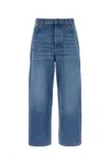 Loewe Men Denim Wide-leg Jeans In Blue