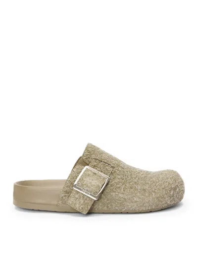 Loewe Men Ease Buckle Mule In Green