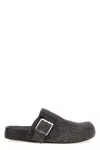 Loewe Mud Suede Ease Buckle Slippers