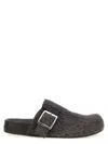 Loewe Ease Buckle Mule In Dark Brown In Brown