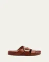 Loewe Paula's Ibiza Ease Buckled Leather Slides