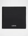 Loewe Men's Embossed Leather Bifold Wallet In Black
