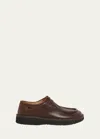 Loewe Faro Leather Loafers In Dark Brown