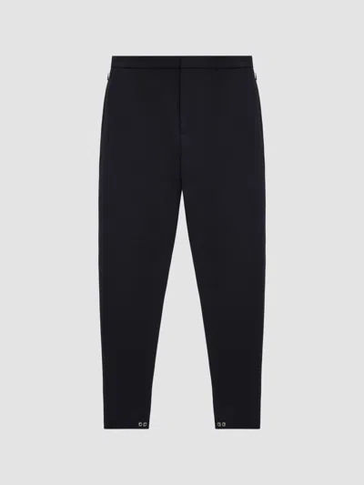 Loewe Men's Flat-front Tapered Trousers In Black