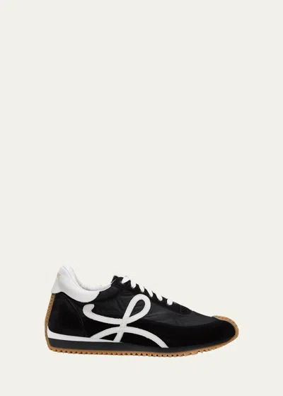LOEWE MEN'S FLOW RETRO RUNNER SNEAKERS