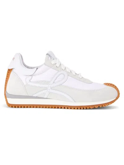 Loewe Men's Flow Runner Monogram Logo Sneakers In White