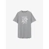 LOEWE LOEWE MEN'S GREY MELANGE ACTIVE T-SHIRT